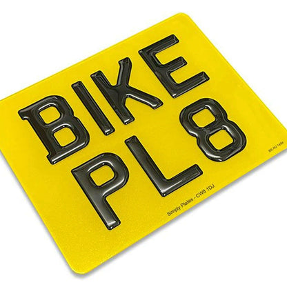 3D Gel ROAD LEGAL Motorbike Plates (9"x7")