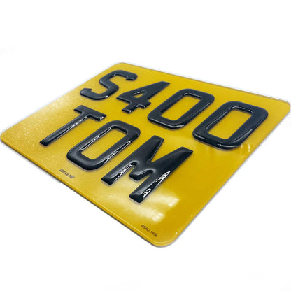 3D Gel ROAD LEGAL Motorbike Plates (9"x7")