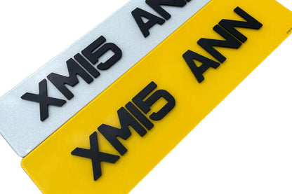 METRO 60mm 4D Show Number Plates