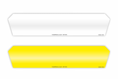 4D Hex Ghost 6mm Acrylic Road Legal Number Plates