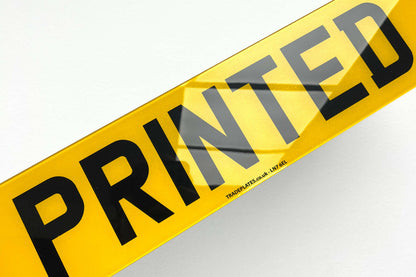 Standard Road Legal Printed Number Plates
