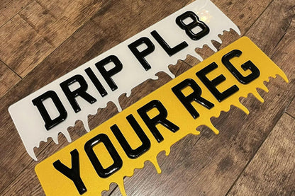 DRIP 3D Gel Road Legal Number Plates