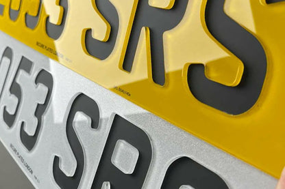 NEGATIVE Show Number Plates